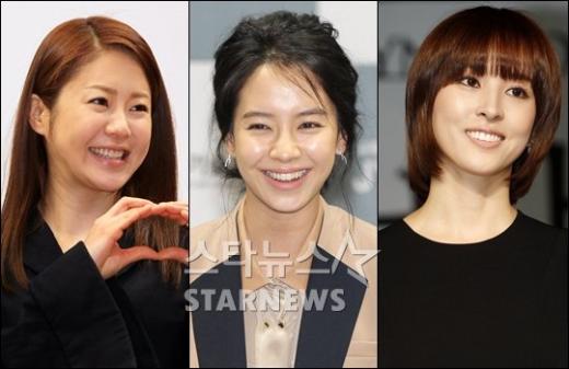 (왼쪽부터)고현정, 송지효, 한혜진 ⓒ사진=스타뉴스