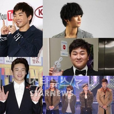 (왼쪽 위부터 시계방향으로) 백청강, 서인국, 허각, 울랄라세션, 구자명 ⓒ출처=스타뉴스