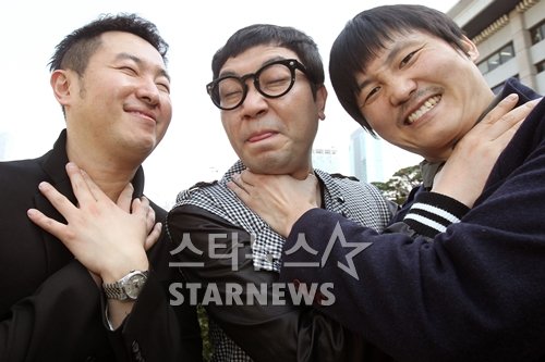 KBS 2TV '개그콘서트-방송과의 전쟁' 안일권 변승윤 김대범(좌측으로부터) ⓒ사진=이기범 기자