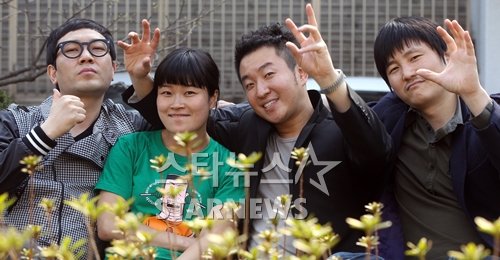 KBS 2TV '개그콘서트-방송과의 전쟁' 변승윤 김혜선 안일권 김대범(좌측으로부터) ⓒ사진=이기범 기자