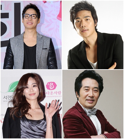 유준상 김강우 백윤식 김효진 (왼쪽 위부터 시계방향)