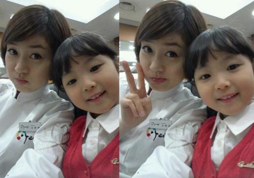 성유리(왼쪽)과 이예선. ⓒ출처=성유리 페이스북