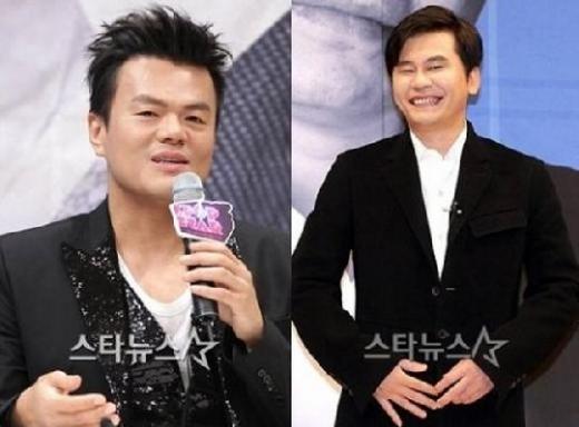 박진영(왼쪽)과 양현석 ⓒ스타뉴스