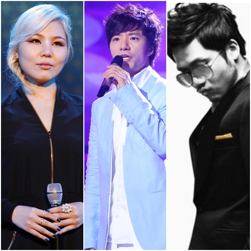 알리 임태경 성훈(좌측부터) ⓒ사진=안은나 인턴기자 KBS 산타뮤직(좌측부터)