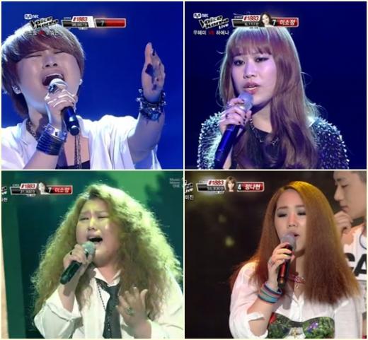 손승연 우혜미 유성은 지세희(왼쪽 위부터 시계방향) < 화면캡처=Mnet '보이스 코리아' >