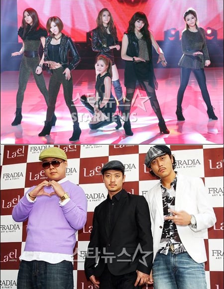 달샤벳(위)과 부가킹즈 ⓒ스타뉴스