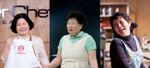 왼쪽부터 김혜숙, 하정숙, 한영숙.