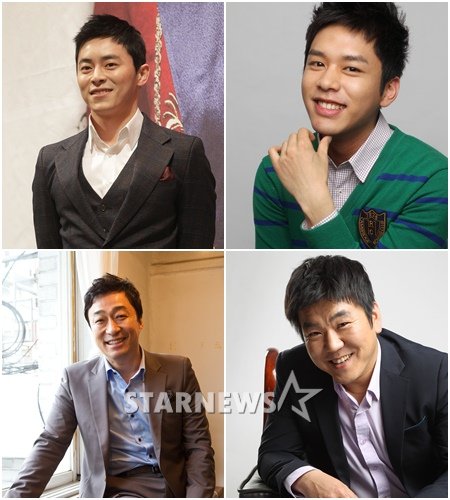 배우 조정석 권현상 윤제문 이성민 (왼쪽 위부터 시계방향)