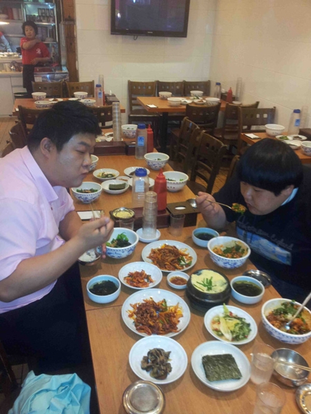 유민상(왼쪽)과 김수영. ⓒ출처=유민상 트위터