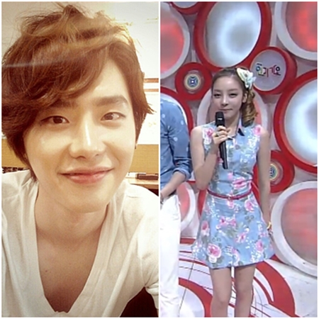 (왼쪽부터)이종석,구하라ⓒ사진=이종석 미투데이, SBS '인기가요' 방송화면