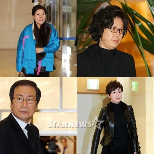 (왼쪽 위부터) 한복 디자이너 박술녀, 박정수, 금보라, 임동진 ⓒ스타뉴스