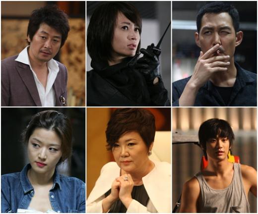'도둑들'의 김윤석 김혜수 이정재 김수현 김해숙 전지현 (왼쪽 위부터 시계방향) 영화 '도둑들' 스틸