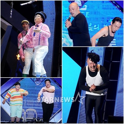 옹알스, 쿠마다 마사시, 마스야 키톤, 쿠마다 마사시, 아빠와 아들(좌측 위부터 시계방향으로)ⓒ장문선 인턴기자