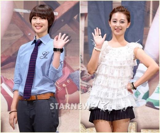 설리(왼쪽)과 김지원 ⓒ사진=홍봉진 기자