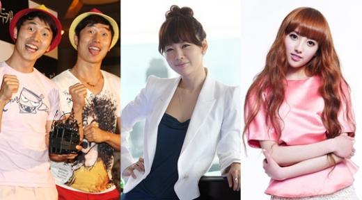 이상호·이상민, 안선영, 헬로비너스 윤조(왼쪽부터)
