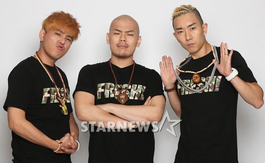 힙합그룹 후레쉬보이즈 씨제이 놀부 권사장(왼쪽부터) ⓒ사진=이기범 기자