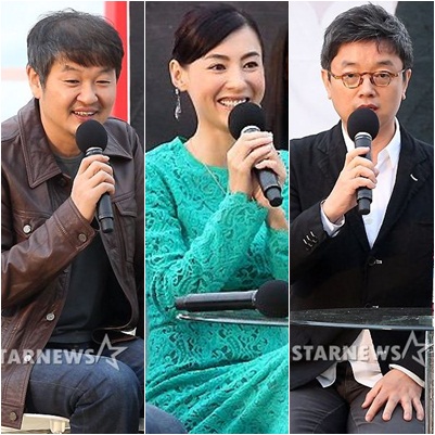 허진허 감독(왼쪽부터)과 장백지, 이재용 감독 ⓒ사진=이기범 기자