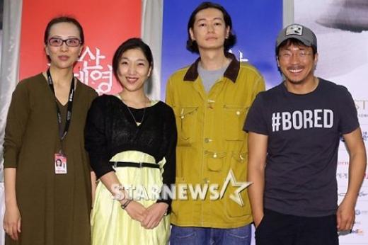 양영희 감독 안도 사쿠라 아라타 양익준 (왼쪽부터) ⓒ이기범 기자