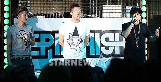 에픽하이 DJ투컷(왼쪽부터), 미쓰라진, 타블로 ⓒ사진=이기범 기자