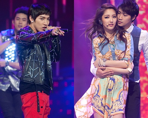 2PM 민준(왼쪽)과 포미닛 남지현 <사진=tvN>