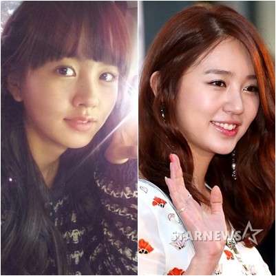 김소현과 윤은혜 ⓒ사진=김소현 트위터, 스타뉴스