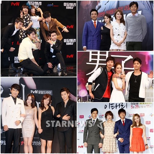 '응답하라 1997', '제3병원', '인현왕후의 남자', '아이러브 이태리', '유리가면'(좌측 맨 위부터 시계방향으로)ⓒ스타뉴스