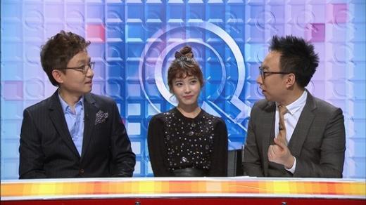 MBC '최강 연승 퀴즈쇼 Q'의 손범수 아이유 박명수 <사진제공=MBC>