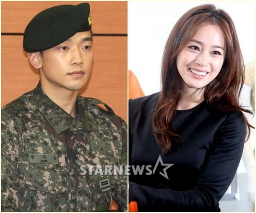 비(왼쪽)와 김태희 ⓒ사진=이기범 기자, 홍봉진 기자