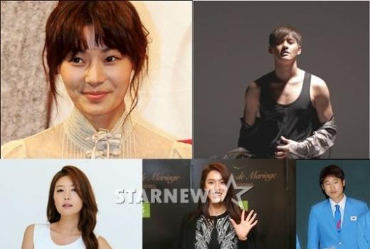 (왼쪽부터 시계방향으로) 윤소이, 김준호, 이수정, 가희, 윤석민 ⓒ스타뉴스