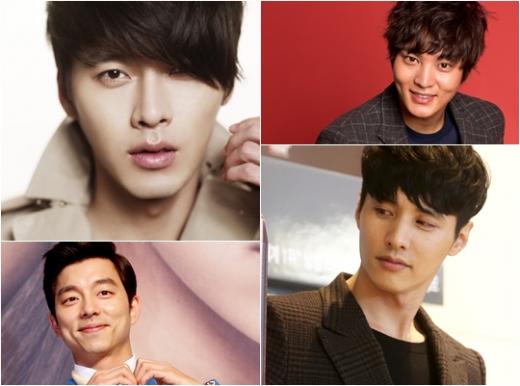 사진 왼쪽 위부터 시계방향으로 현빈, 주원, 현빈, 공유