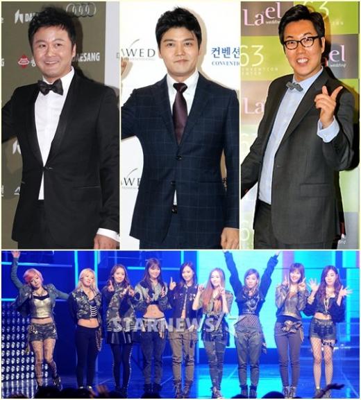 (왼쪽위부터) 공형진, 전현무, 김영철, 소녀시대 ⓒ사진=스타뉴스