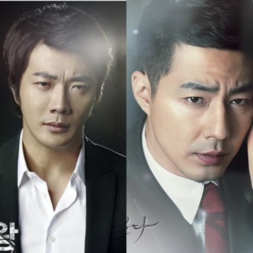 SBS '야왕'의 주인공 권상우(왼쪽)와 '그 겨울, 바람이 분다'의 주인공 조인성 ⓒ제공=SBS