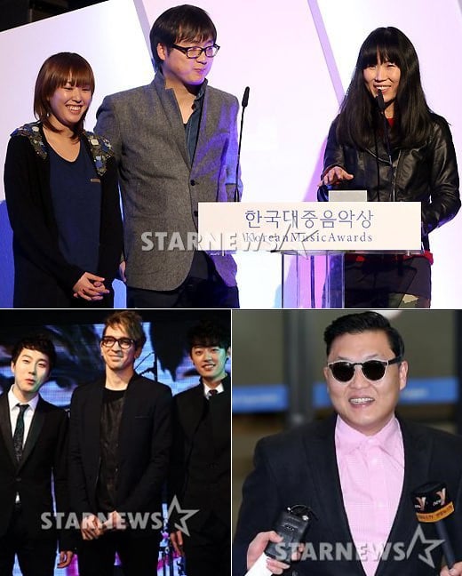 3호선버터플라이, 싸이, 버스커버스커(사진 위부터 시계방향) ⓒ사진=이기범 기자
