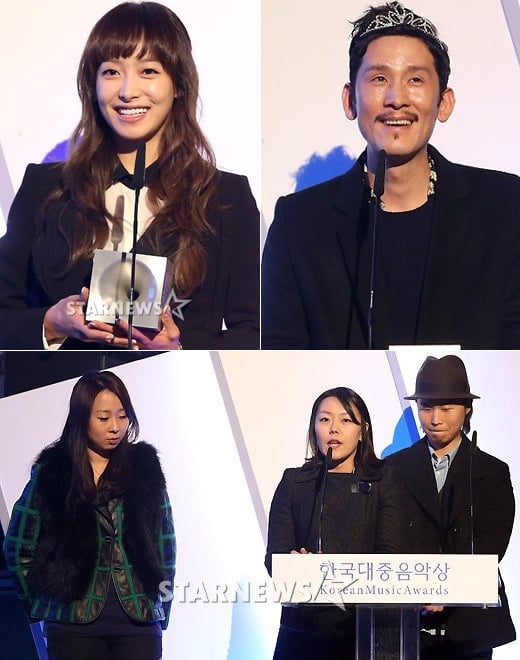 f(x)의 빅토리아, 정차식, 잠비나이(사진 위 왼쪽부터 시계방향) ⓒ사진=이기범 기자