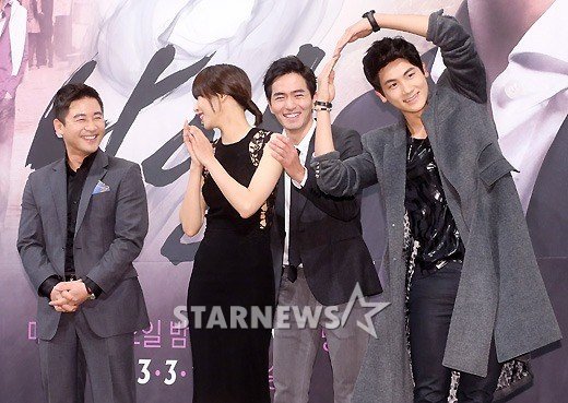 '나인'의 전노민 조윤희 이진욱 박형식(맨 좌측부터 우측방향으로)ⓒ홍봉진 기자