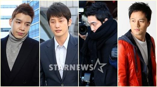 (왼쪽부터)강성훈, 박시후, 고영욱, 김성민 ⓒ스타뉴스