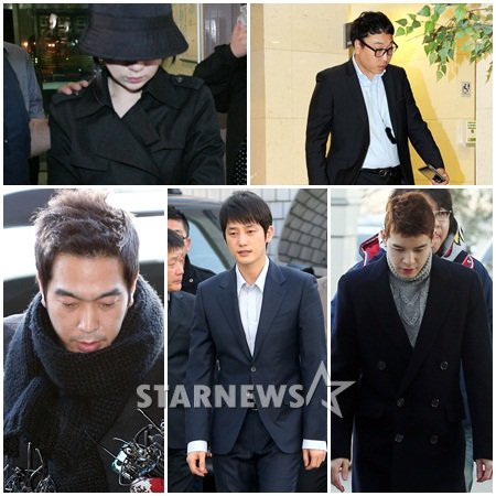 (시계방향) 고호경 곽한구 강성훈 박시후 고영욱 <ⓒ사진=스타뉴스>