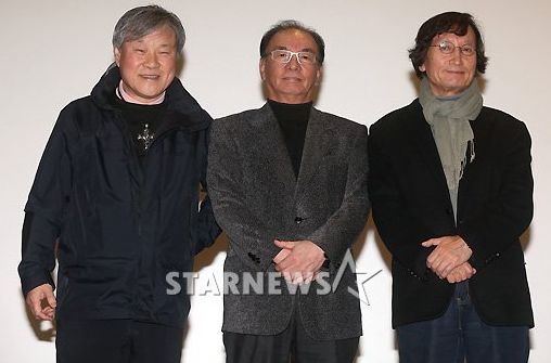 이장호(왼쪽부터), 이두용, 정지영 감독 ⓒ사진=이기범 기자