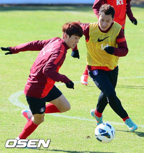 이청용(좌)과 지동원 ⓒ사진제공=OSEN