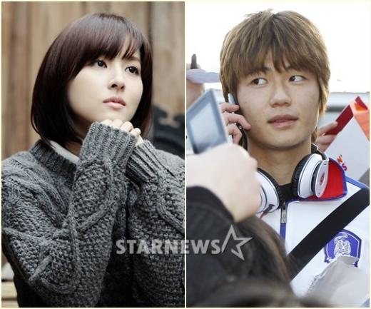 (왼쪽)배우 한혜진, 축구선수 기성용 ⓒ구혜정 기자, 류승희 기자
