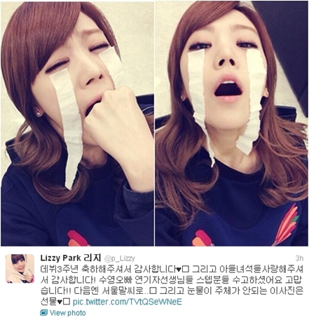 <사진=리지 트위터>