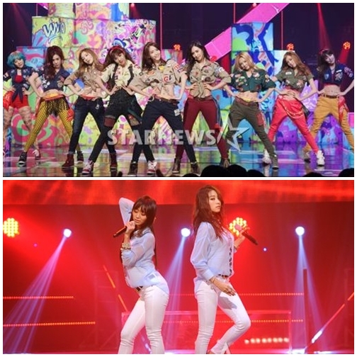 위부터 소녀시대, 씨스타19 ⓒ스타뉴스