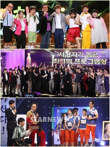 (위부터) SBS '웃찾사', KBS 2TV '개그콘서트', MBC '코미디에 빠지다' ⓒ이동훈 기자, 이기범 기자, MBC