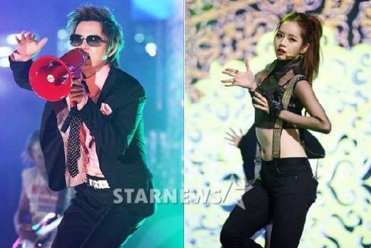 토니안(왼쪽)과 혜리