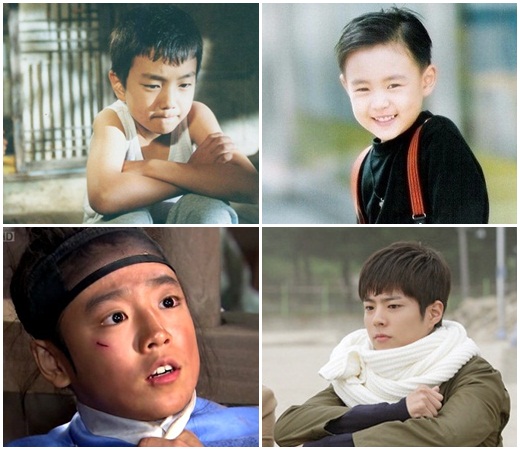 유승호 이민호 박보검 이현우(왼쪽 위부터 시계방향)/사진=영화 '집으로' SBS '순풍산부인과' KBS 2TV '드라마스페셜' '대왕세종' 스틸