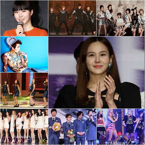 투개월 김예림(왼쪽위부터 시계방향), 엠블랙, 달샤벳, 아이비, 2NE1, 울랄라세션, 애프터스쿨, 씨스타, 헨리 /사진=스타뉴스, 헤피페이스엔터테인먼트, SM엔터테인먼트