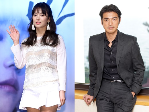 (왼쪽부터) 배우 송혜교, 중국배우 금성무 /사진=이기범 기자