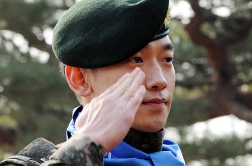 오는 10일 전역을 앞둔 가수 비 /사진=이기범 기자