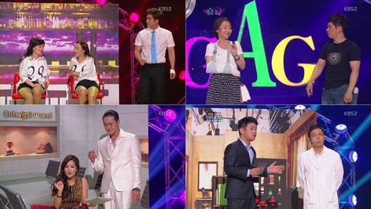 KBS 2TV '개그콘서트'의 코너 '씨스타29' '두근두근' 'KBS스페셜 그것이 알고 싶은 추적 60분 수첩' '뿜엔터테인먼트' (왼쪽 위부터 시계방향) / 사진='개그콘서트' 방송화면 캡처