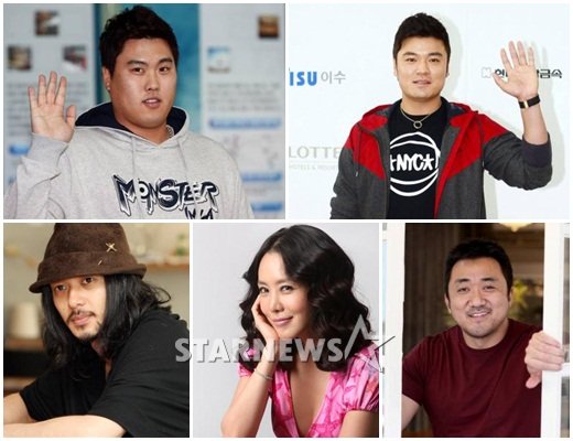 류현진 추신수 마동석 김정은 오다기리 조(왼쪽위부터 시계방향)/사진=스타뉴스